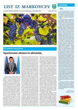 LIST IZ MARKOVCEV OKTOBER 2023